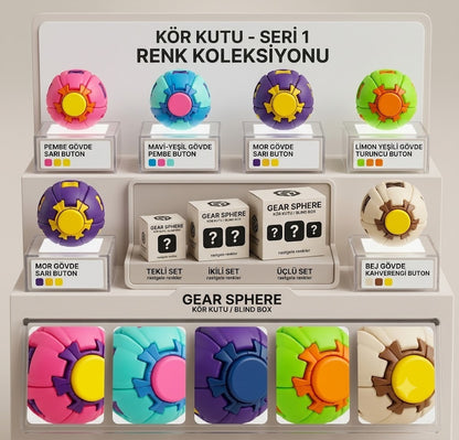 Döndürgeç Sürpriz Kutu - Yeni Nesil Fidget Odaklanma Oyuncağı Rastgele Sürpriz Renk (Blind Box)