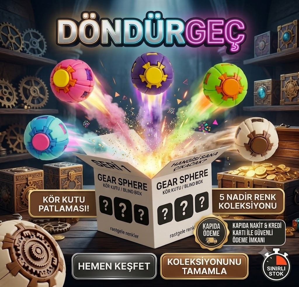 Döndürgeç Sürpriz Kutu - Yeni Nesil Fidget Odaklanma Oyuncağı Rastgele Sürpriz Renk (Blind Box)