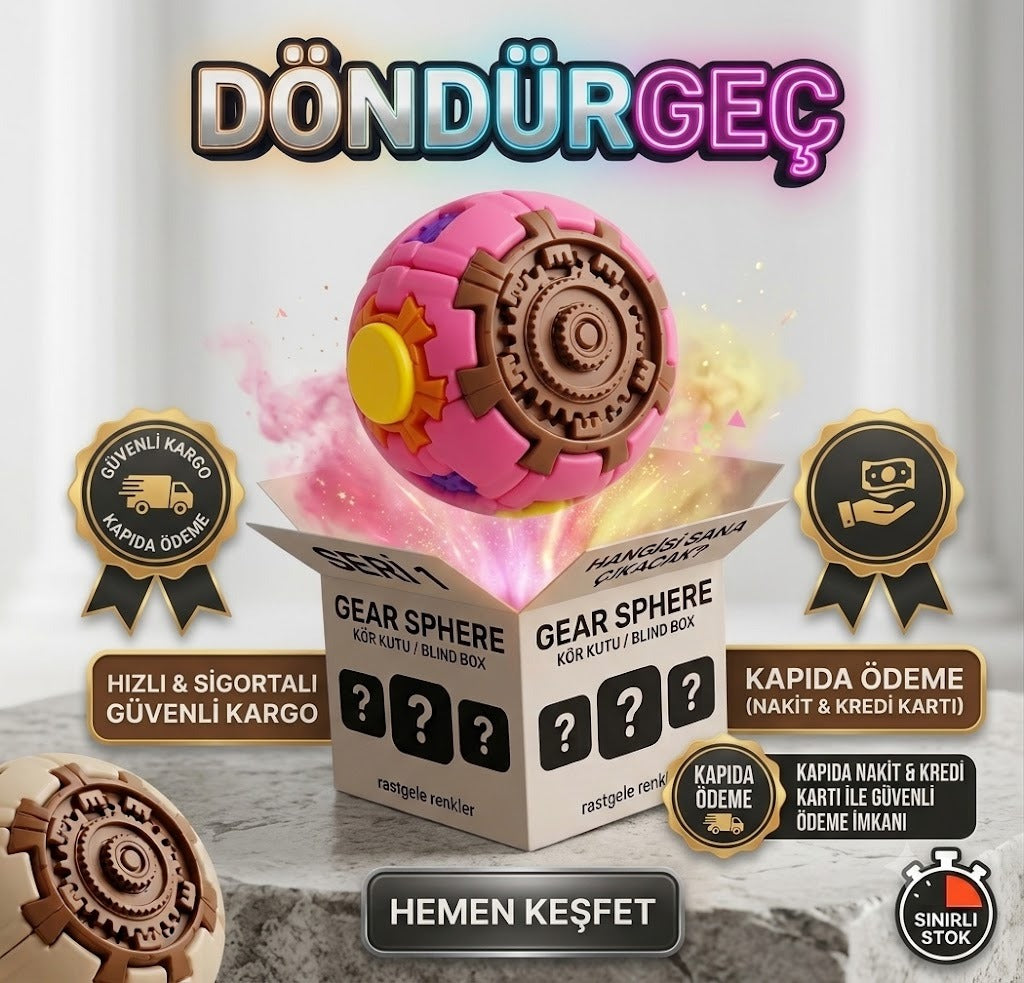 Döndürgeç Sürpriz Kutu - Yeni Nesil Fidget Odaklanma Oyuncağı Rastgele Sürpriz Renk (Blind Box)