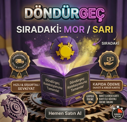 Döndürgeç Sürpriz Kutu - Yeni Nesil Fidget Odaklanma Oyuncağı Rastgele Sürpriz Renk (Blind Box)
