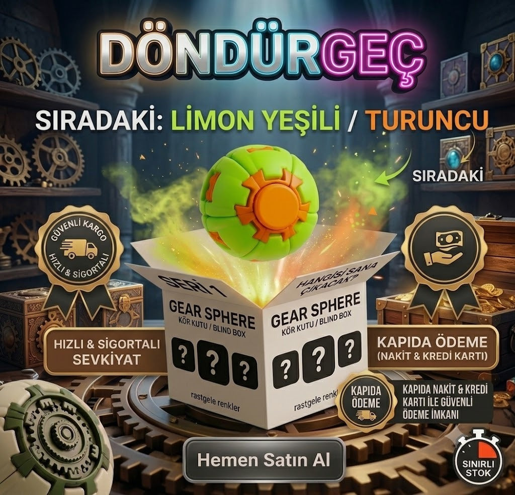 Döndürgeç Sürpriz Kutu - Yeni Nesil Fidget Odaklanma Oyuncağı Rastgele Sürpriz Renk (Blind Box)