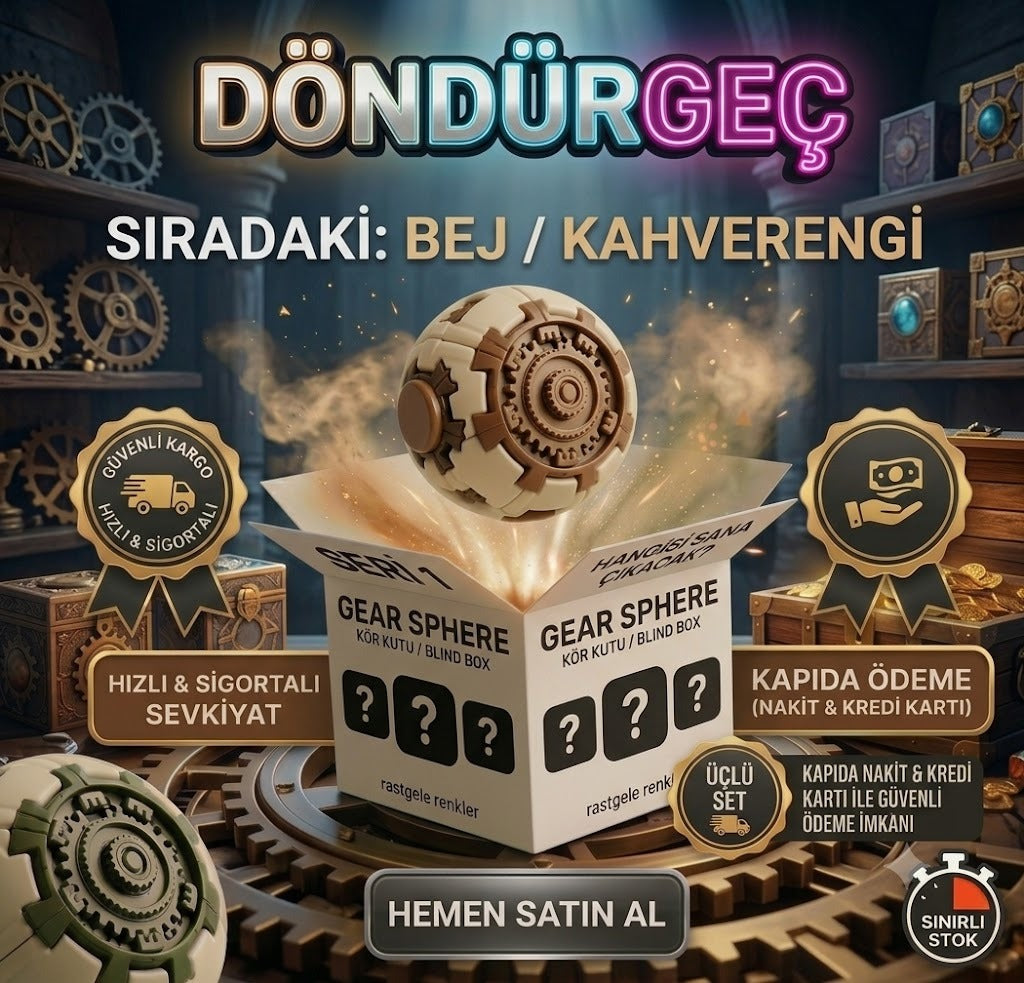 Döndürgeç Sürpriz Kutu - Yeni Nesil Fidget Odaklanma Oyuncağı Rastgele Sürpriz Renk (Blind Box)